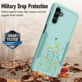 thumbnail image 5 of Case for Samsung Galaxy A13 5G, Samsung A13 5G Phone Case Heavy-Duty, A13 5G Hybrid Purchase Shockproof Cute Flower Design Cell Phone Case for Women and Girls, 5 of 13