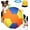 10in, variant on 10/18/22" Calming Jumbo Ball for Dogs Durable Tear-Resistant Inflatable Big Ball Tough Herding for Play Exercise Toy with Heavy-Duty Handle Cover & Pump Fun Doggy Herding Dog Giant Tennis(A,10in)