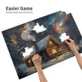 thumbnail image 4 of 1000 PCS Dreamy Christmas Eve puzzles for adults 1000 pieces,Classic Christmas Gift,Family Fun Christmas Jigsaw,Wooden jigsaw puzzles,Great for Relaxation and Display for Puzzle Enthusiast, 4 of 6