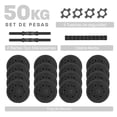 thumbnail image 2 of Mancuerna con Peso Ajustable Altera  COSMIC-50K C/ Discos de Cemento Intercambiables 50Kg, 2 of 12