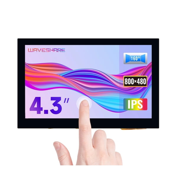 Pantalla táctil capacitiva waveshare de 4.3 pulgadas para Raspberry Pi