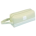 thumbnail image 6 of Solivara Canvas Pencil Pouch Large Big Capacity Aesthetic For Adult And Stationery(Yellow,3.74*7.87*3.35in), 6 of 9