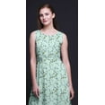 thumbnail image 4 of Bimba Robe Longue Décontractée Sans Manches à Col Rond pour Femmes, Imprimé Oiseau, Xxx-Grand, 4 of 5