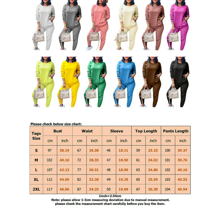 Frontwalk Jogging Suits For Womens 2 Piece Long Sleeve Sweat Suit