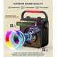 thumbnail image 3 of Karaoke Machine Gesnada Subwoofer Bluetooth 40 W, 6 pulgadas, 2 micrófonos, 3 of 7
