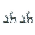 thumbnail image 1 of Advancent 2pcs Reindeer Figurines Resin Deer Statues en Decoration for Home Gift Type1 NO1, 1 of 1