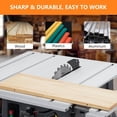 thumbnail image 5 of 10" Portable Table Saw with Stand, 15A 5000RPM Benchtop Saw with Dust Collection, 0-45° Bevel & 90° Cross Cuts, Adjustable Blade Height for Woodworking (Includes Push Stick & Wrench), 5 of 7