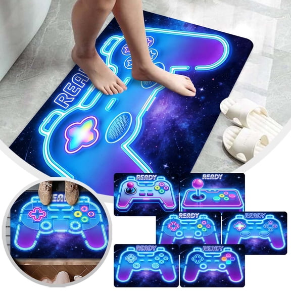 Gaming Controller Area Rug â Floor Mat with Game Controller Design Soft Stain Carpet for Bedroom Game Room and Home for & Streamers Happy 2026!
