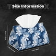 thumbnail image 6 of Goofa Flower Pattern Triangle Square Tissue Box Cover, Modern PVC Leathe Facial Paper Holder,Decorative Holder/Organizer for Bathroom Vanity Countertop, 6 of 9