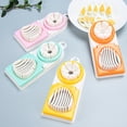 thumbnail image 4 of LGHDIWN 2-in-1 Manual Hard Boiled Egg Cutter and Slicer - Multi-function Metal Head Kitchen Tool for Perfect Slicing of Century Eggs, Vegetables and Fruits, Easy-Grip Design, 4 of 4