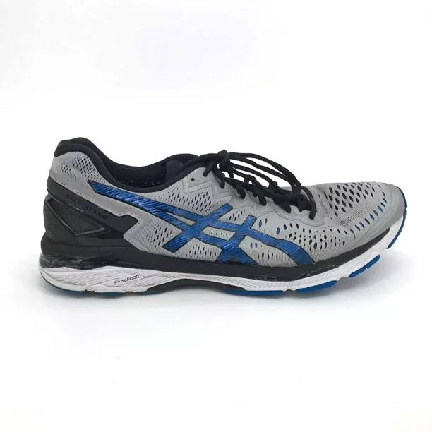 Asics Mens Gel Kayano 23 Running Shoes Gray Blue T646N Low Top Lace Up 14M