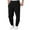 Black(mens pants), variant on GuangCheng George Mens Elastic Waist Sweatpants,Casual Joggers,Baggy,Pull On,Lounge Pants for Men,Black,Size M