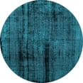 thumbnail image 1 of Ahgly Company Indoor Round Persian Light Blue Bohemian Area Rugs, 5' Round, 1 of 4