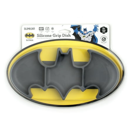 UPC: 0014292638988 | Bumkins Batman Silicone Grip Dish Suction Plate Divided Plate Baby and Toddler Plate