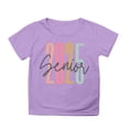 thumbnail image 4 of MEZZALL T-Shirt Mode Décontracté à Imprimé Graphique pour Garçons et Filles, Col Rond, Manches Courtes, Violet, 3-4 Ans, 4 of 4