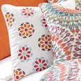 thumbnail image 3 of Levtex Home - Decorative Pillow 20x20in. - Embroidered Mosaic - Orange, White, Teal, Multicolor, 3 of 4