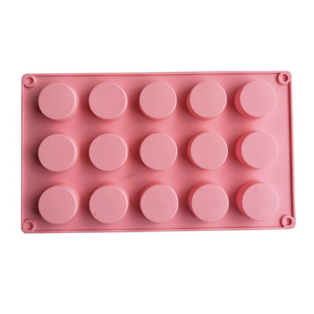 

RichYS Cake Mold Round Column Shape Reusable Convenient Demoulding 15 Holes Silicone Cake Mold Baking Tool for Gifts