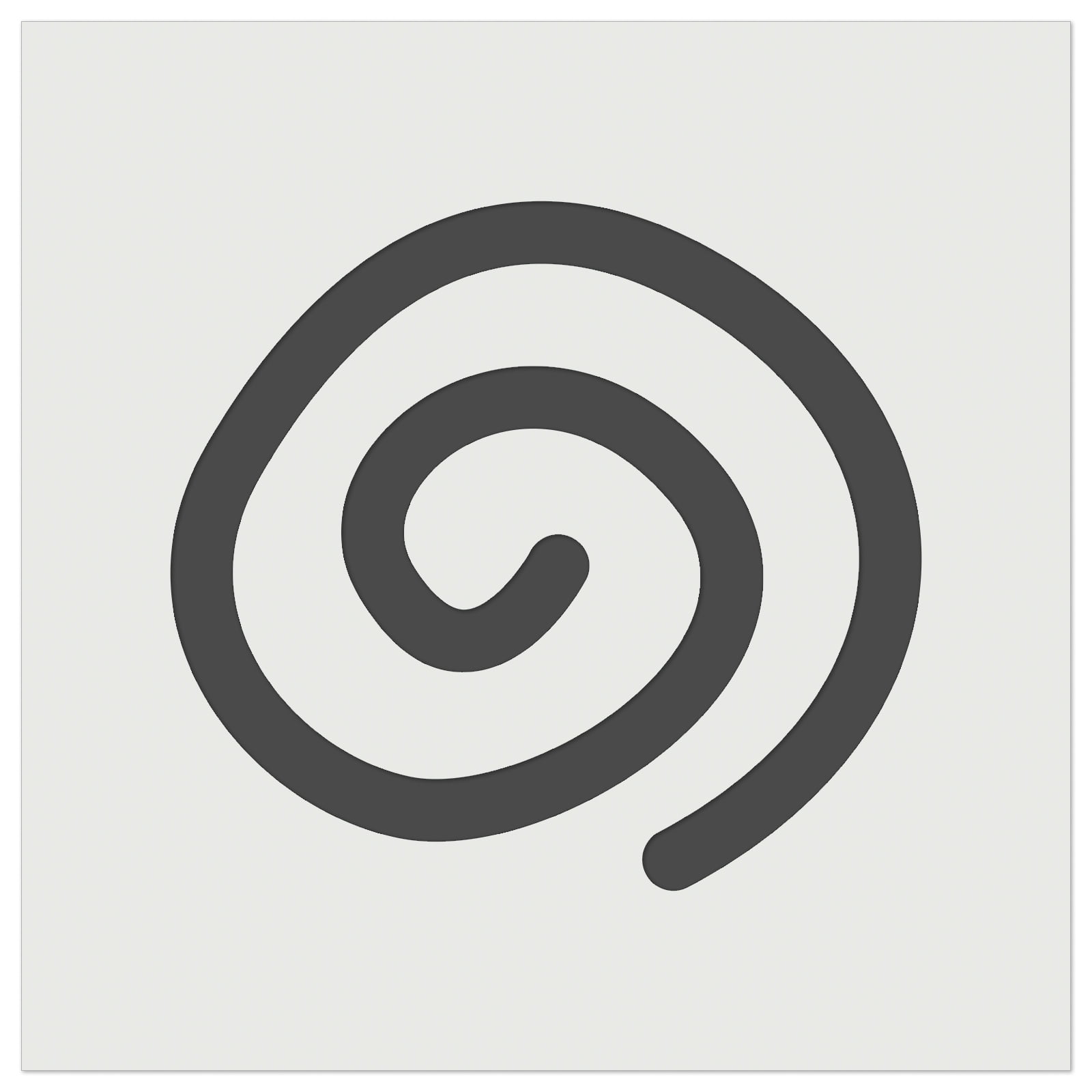 Spiral Doodle DIY Cookie Wall Craft Stencil 11.5 Inch