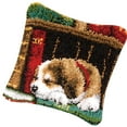 thumbnail image 4 of simhoa Animal Dog Pattern Latch Hook s DIY Pillow Making Crafts Sleeping Dog, 4 of 8