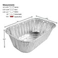 thumbnail image 3 of Handi-Foil 1 lb. Aluminum Mini-Loaf/Bread Baking Pan w/Clear Low Dome Lid 100/Pk (Pack of 100), 3 of 7