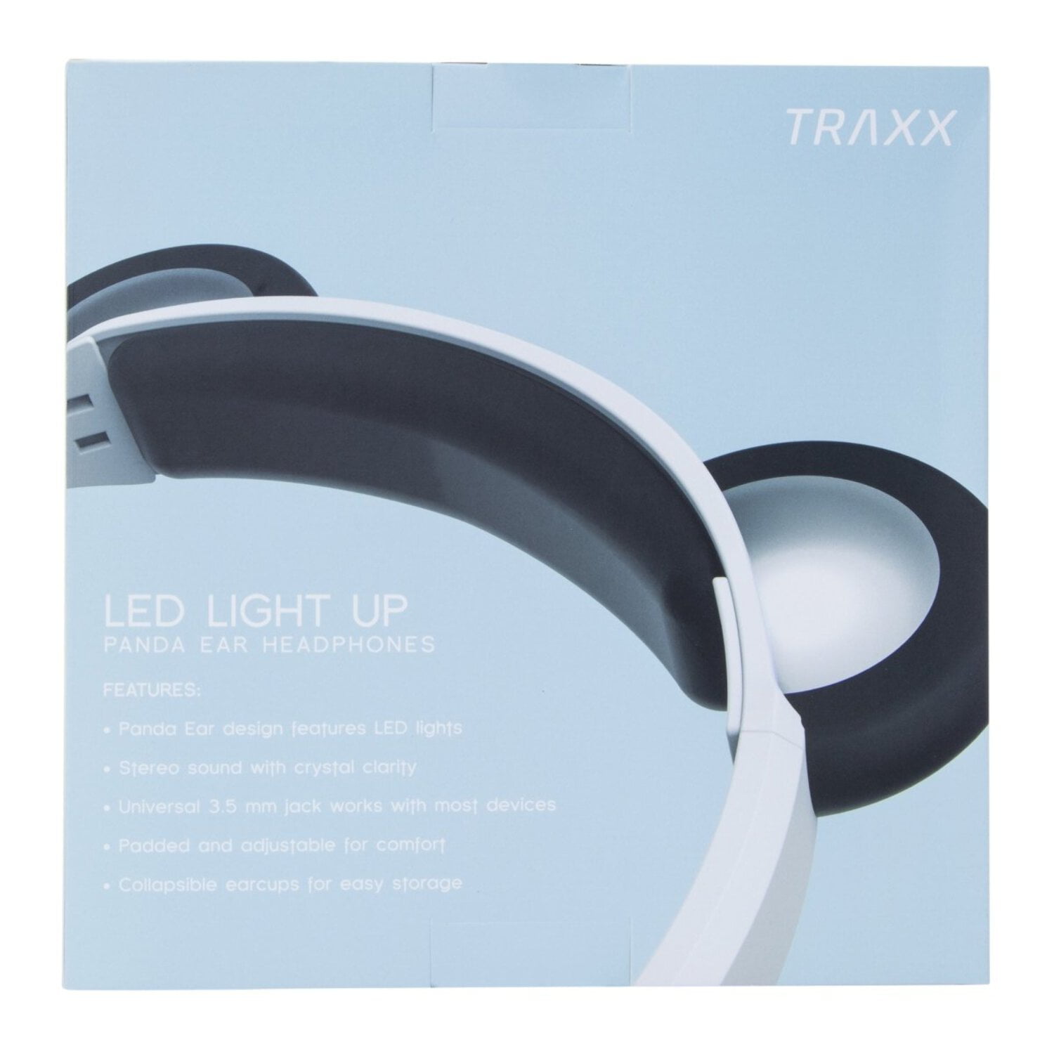 <new_title>Zegsy LED Light Up Animal Ears Panda Headphone, Black & White</new_title>