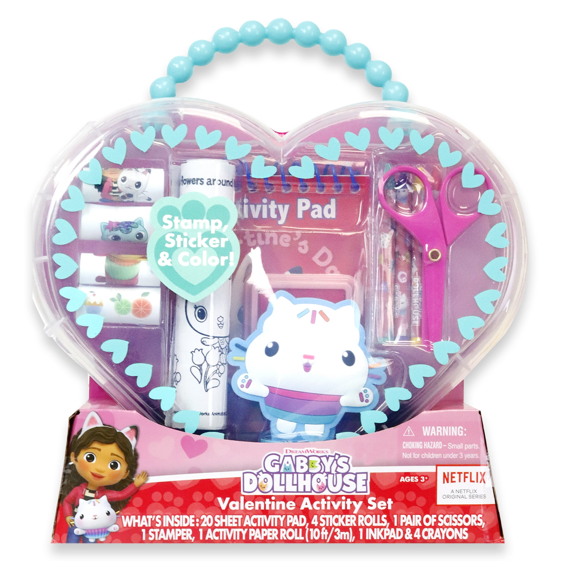 Gabby's Dollhouse Deluxe Art & Craft Heart Activity Arts & Craft Set, for Female Child Ages 3+