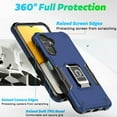 thumbnail image 5 of TJS for Samsung Galaxy S25 FE Phone Case, [Military Grade] Heavy Duty Magnetic Support Ring Kickstand Cover for Galaxy S25 FE (Blue), 5 of 5