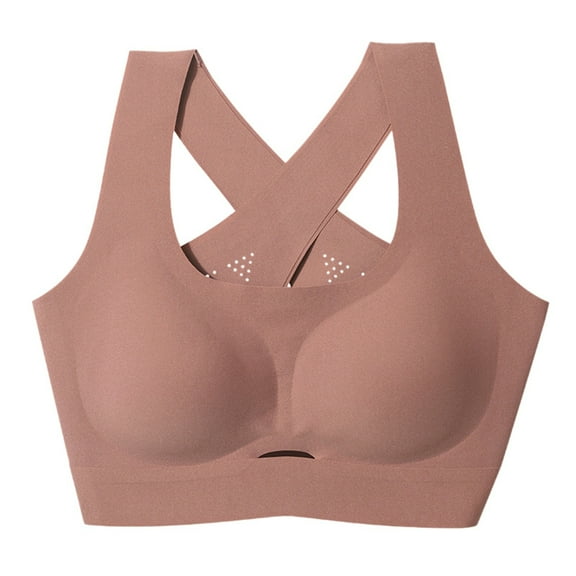 Women's Adjustable Sports Front Closure Extra Elastic Breathable Lace Trim Bra Athletic Workout Clothes for Women Large Sports Bra Sports Exercise Shirt with Shoulder Support Workout Too Workout Bra