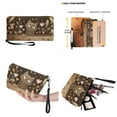 thumbnail image 3 of ZUXONGSY Cartoon Cat Flower Print Handbag with Large Capacity Makeup Bag Purse for Women PU Leather Top Handle Satchel Set with Fashion Cosmetic Pouch Purse Card Holder for Workout Dating, 3 of 5