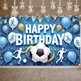 thumbnail image 6 of Blue Theme Banner Soccer Balloon Design Football for Birthday Party Kids Event Sports Celebration, 6 of 8