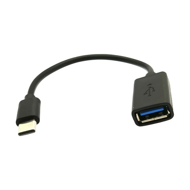 Cable de datos USB C a USB 3.0 OTG, transmisión rápida de 5 Gbps, Plug-and-Play para memorias USB, teclados y discos duros externos, material plástico duradero.