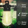 thumbnail image 4 of Deck Impressions Solar String Lights, 15PC Filament LED Bulbs w/ Dual Mounting Option, 4 of 5
