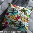 thumbnail image 2 of Castle Fairy Ocean Surfing Fabric by the Yard 5 Yards,Tropical Flower Leaves Fabric for Sewing,Summer Holiday Home Decor Fabric by the Yard,Ultra Soft Home Decor, 2 of 6