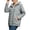 Grey, variant on Oversized Bomber Jacket for Women, Snap Button Closure, Casual Lightweight Nylon Varsity Coat with Pockets, 1 Piece, S-XXL, Plus Size Friendly