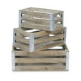 thumbnail image 3 of Cheungs Slatted Wood 3 Piece Crate Set, 3 of 4