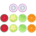 thumbnail image 2 of 10PCS Cup Coaster Assorted Fruit Decor Silicone Coaster Drink Coaster for Party, 2 of 9