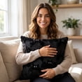 thumbnail image 7 of Bat Halloween Throw Pillow Cover – 3D Glowing Eyes Gothic Holiday Cushion Case, Soft Textured Black Decor for Sofa Bed, Spooky Seasonal Accent, 7 of 7