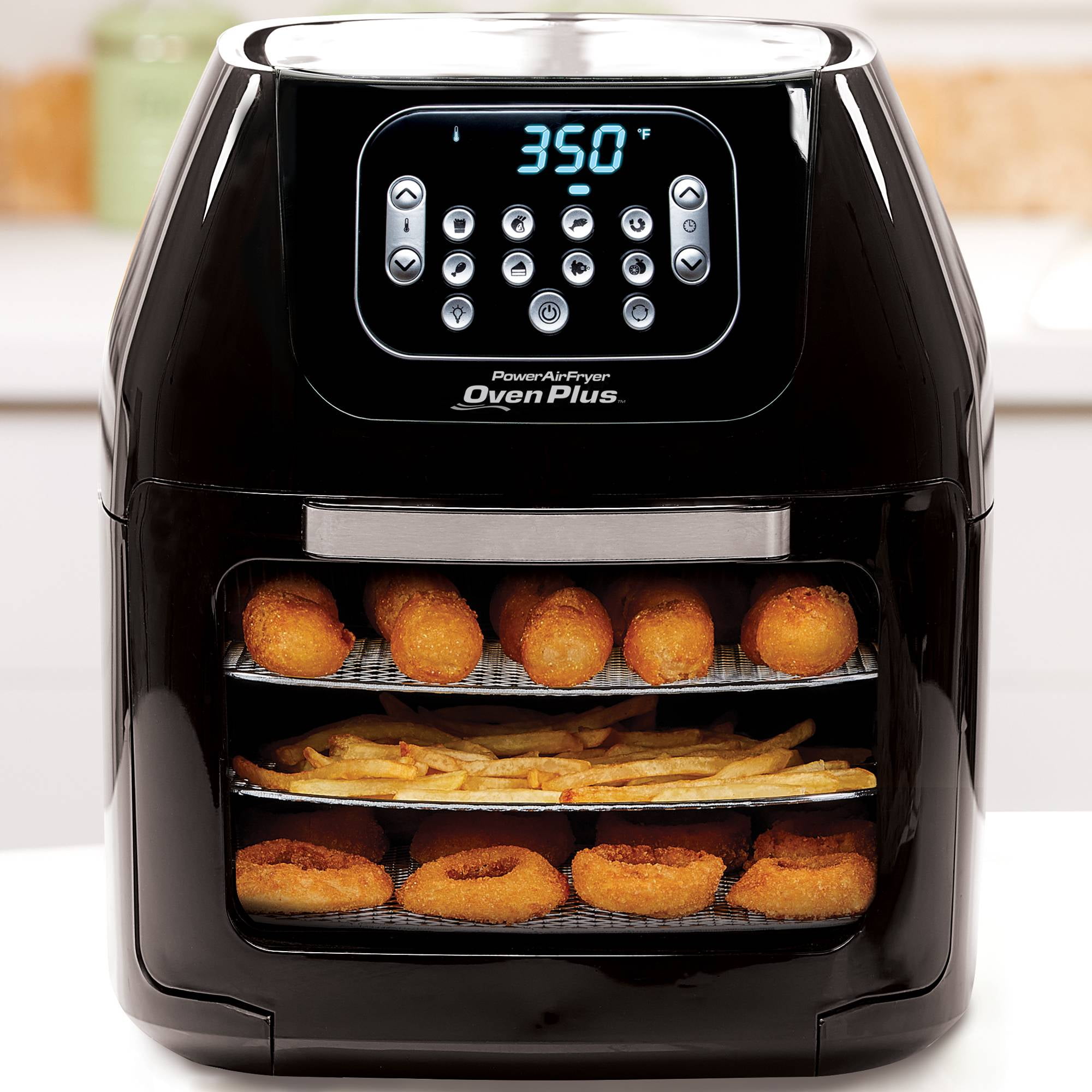 9-Quart Black LED Slimline Air Fryer Plus