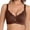 Brown, variant on Full Figure Wireless Bra Supportive Wireless Bra with Soft Underwire for Everyday Full Coverage Seamless Comfort Lift and Shaping XL Purple