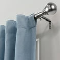 thumbnail image 2 of Lumi 36 in. - 72 in. Telescoping 1 in. Single Curtain Rod Kit in Brushed Nickel with Ball Finial, 2 of 4