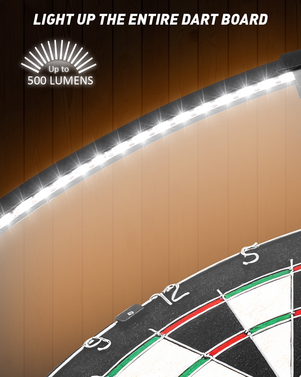 Yirinatek Darts LED Dartboard Light - Dart Board Lighting for The Board