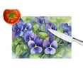 thumbnail image 2 of Rhode Island Violets in Watercolor Glass Cutting Board Large 12 in x 15 in, 2 of 5