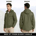 thumbnail image 2 of Arctix Men's Storm Rain Jacket, Olive, Large, 2 of 8