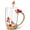 Red Butterfly Rose, variant on Gifts for Mom Women Mothers Day Valentines Day Gifts for Her Glass Coffee Enamels Mug Best Birthday Valentine's for Girlfriend Wife from Daughter Son Tea Cup Christmas Stocking Stuffers