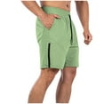 thumbnail image 5 of ITSAME Men's Athletic Shorts, Drawstring Quick Drying Loose Fit Breathable Gym Sports Shorts Green XL, 5 of 5