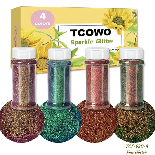 Chameleon Fine Glitter Color Changing Glitter Shaker For Wood Fabric Plastic Home Decor 2oz/Bottle 4 Colors One Set
