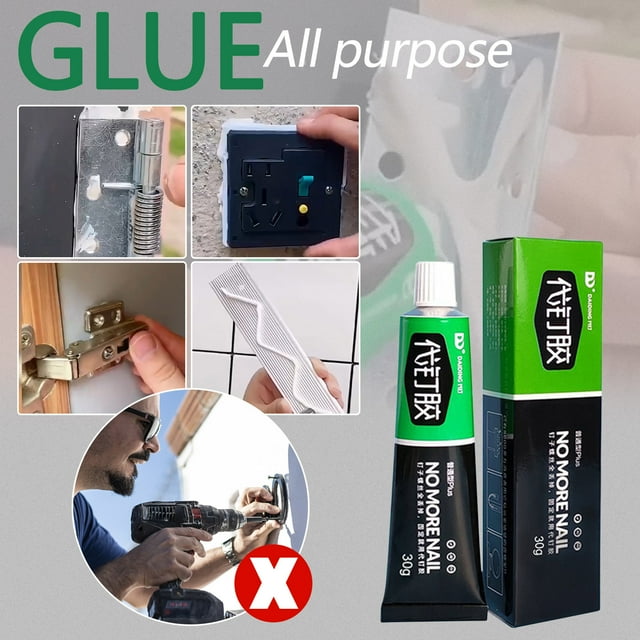 Lingouzi Universal Super Glue, Strong Plastic Glue Fast Repair and Curing for Metals, Plastics