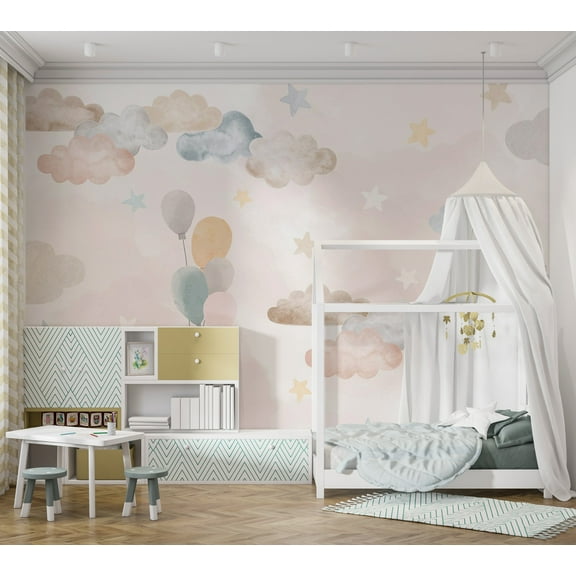 Kids Wallpaper Wall Mural - Fairy Tale Sky