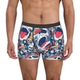 thumbnail image 1 of Balery cool rock Skull Calzoncillos bóxer para hombre, ropa interior de algodón suave y transpirable con cinturilla de nailon-Large, 1 of 5