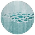 thumbnail image 2 of Addison Rugs Chantille Indoor/Outdoor Transitional Nautical Teal Washable Round Rug, 8' x 8', 2 of 6
